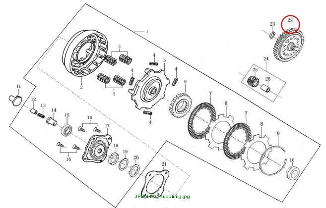 DRIVEN GEAR COMP