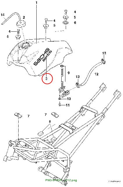 "DECAL ""sachs-bikes"" silver (X-Road)"