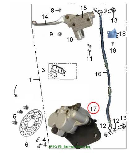 Rear brake caliper