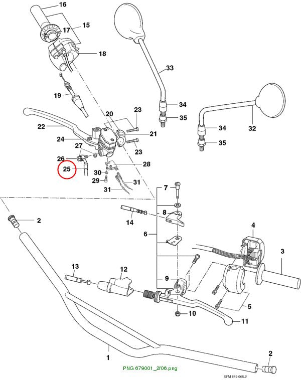 BRAKE HOSE front/rear X-Road 05