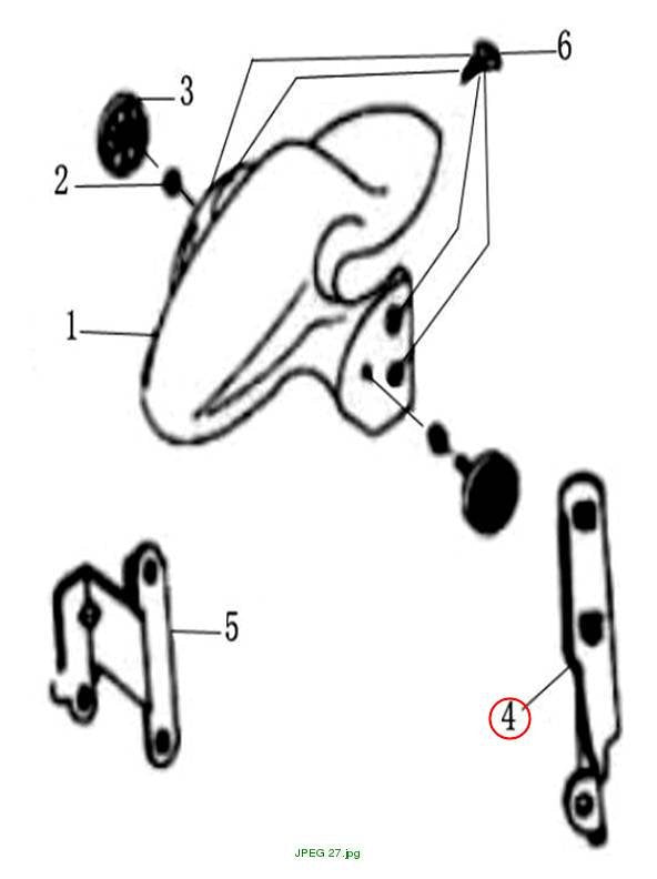 FRONT FENDER BRACKET, 1