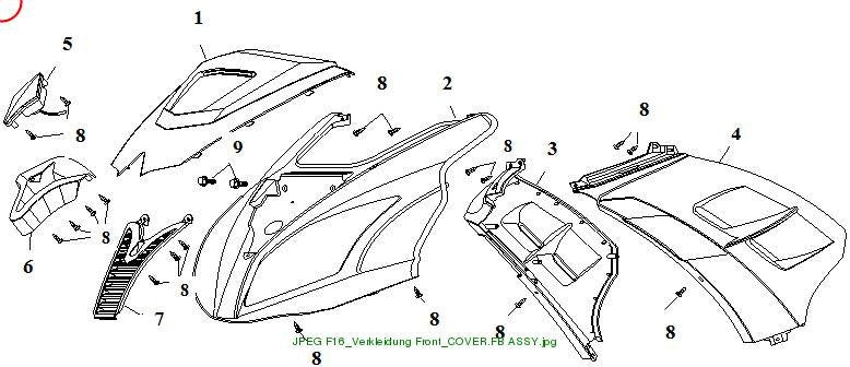 FRONT SHIELD white, blue R (SFM)