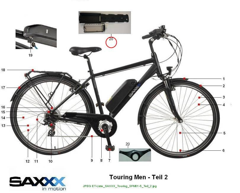 Battery rail without controller (Touring Man)