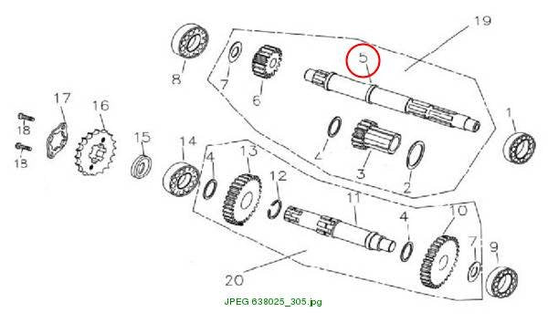Driven Mainshaft