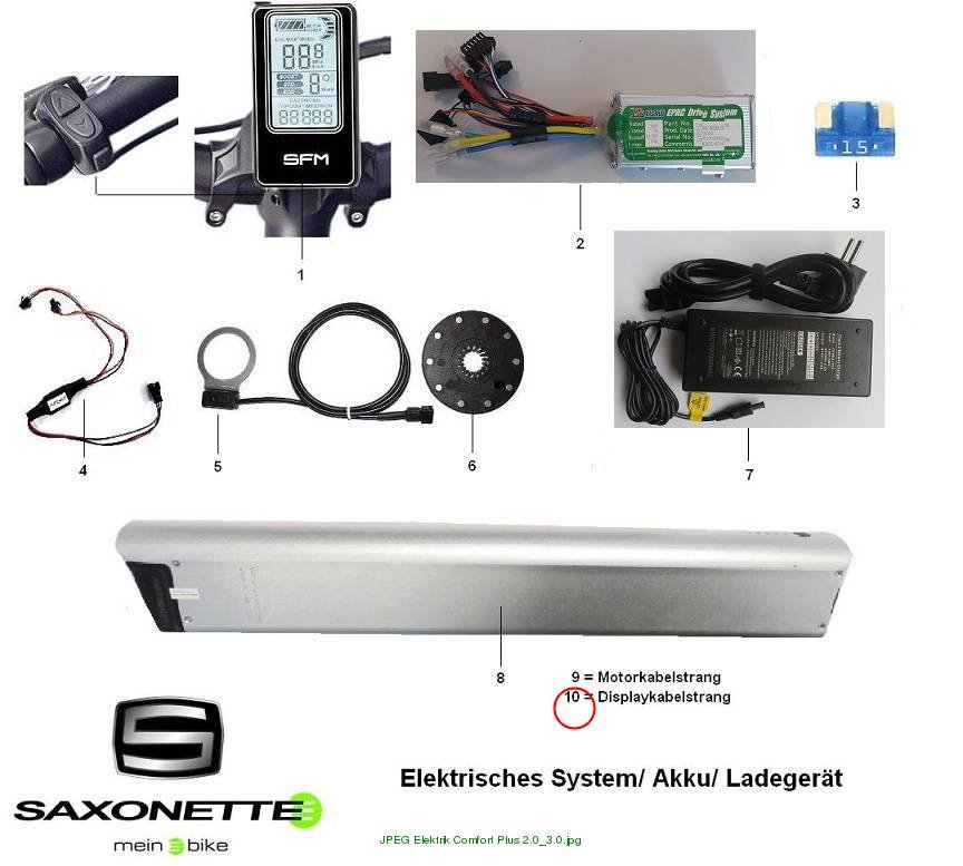 Displaykabel Comfort Plus gesteckt 120 cm lang