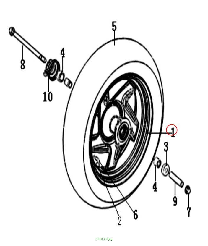 Rim, 3.5×12 black