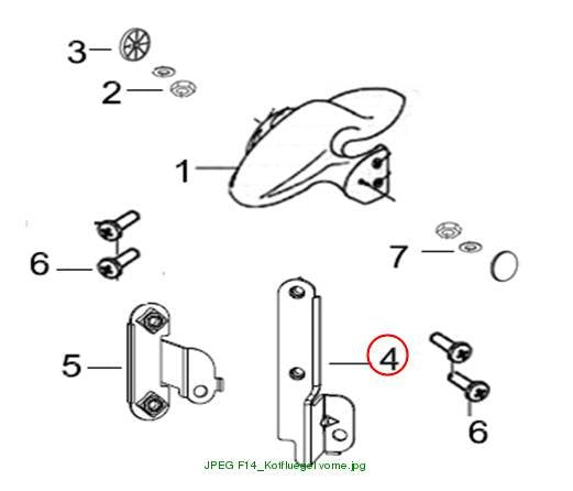Mounting bracket, front left fender