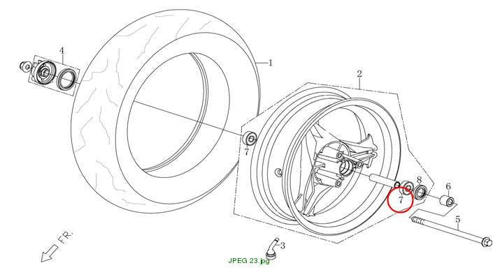 Bearing 6201-RS