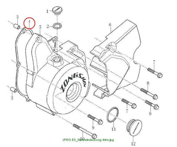 GASKET,L.CRANKCASE COVER