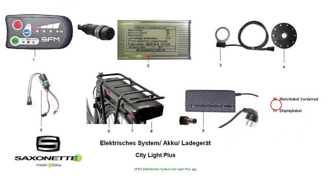 Motorkabel City Light pLus 195cm-6+3fach Stecker