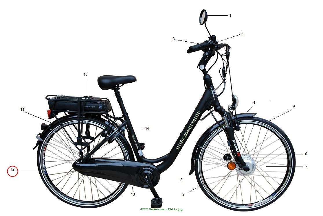Hinterrad Comfort Elektra Nexus 7Gg