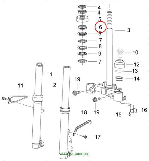 Outer bearing shell, top