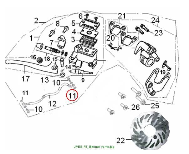 Brake line seal ring