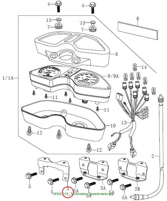 Bracket, speedometer (for supermoto)