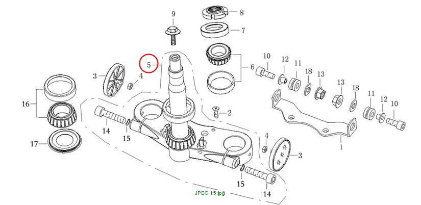 Steering Pole ( with Bearing 32006)
