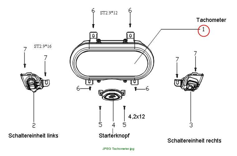 Tachometer E1 R