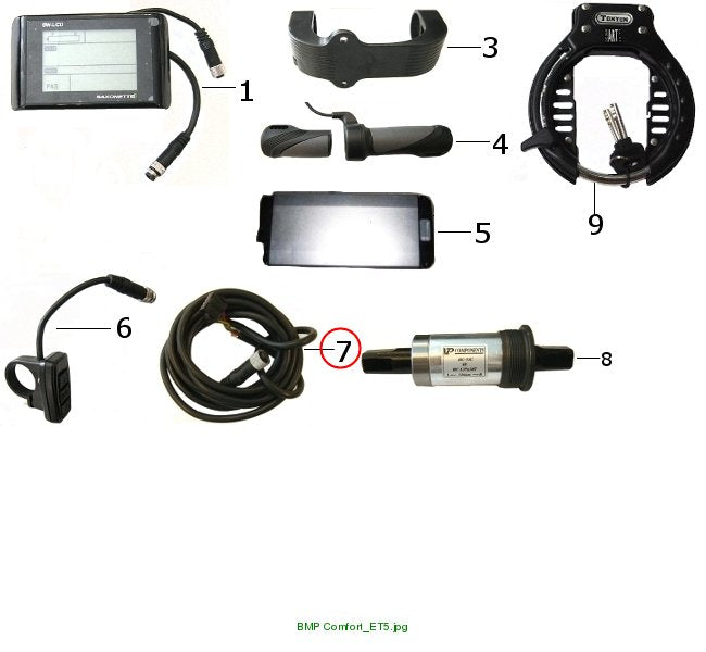 Displaykabel zu Controller 1900mm lang