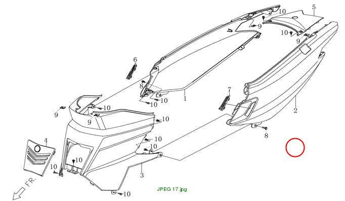 L-shaped body cover (blue)