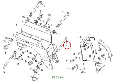 Bolt M10×105×1.25