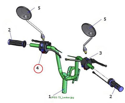 brake handle(left)