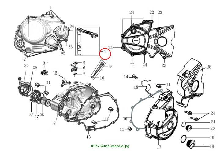 CONTROLLING ARM ASSEMBLY, CLUTCH
