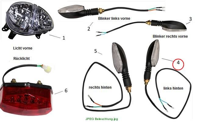Blinker hinten links E-Roadster
