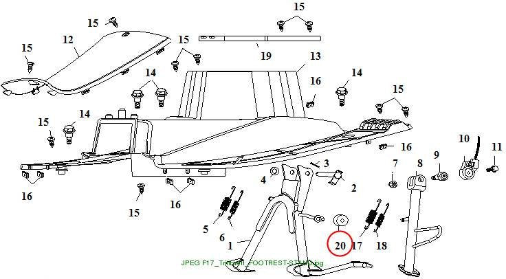 CUSHION, MID STAND
