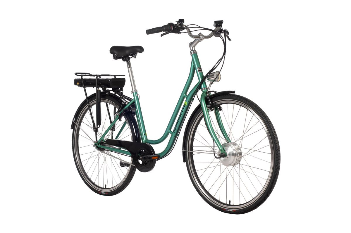 SAXONETTE Fashion Plus 2.0 U28x45 7G Hub Gear RT SG 11.6Ah VM glossy dark green (B-stock)