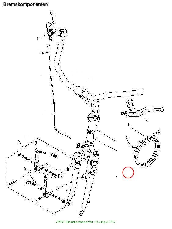 Bremszug Hinten Alu touring2