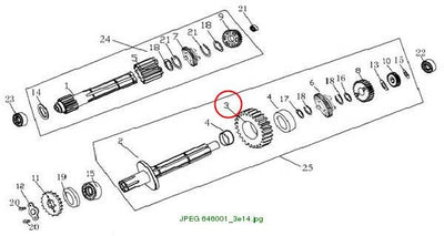 1st gear,counter shaft