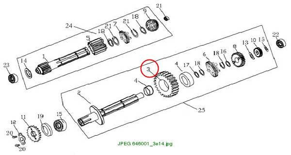1st gear,counter shaft