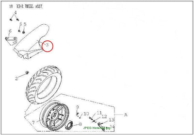 Rear mudguard