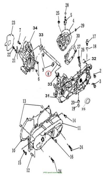 AXLE, ENGINE MOUNT