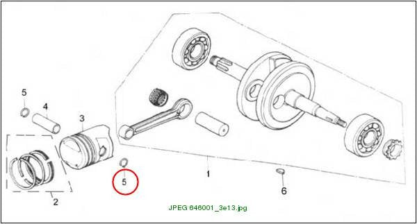 Clip, piston pin