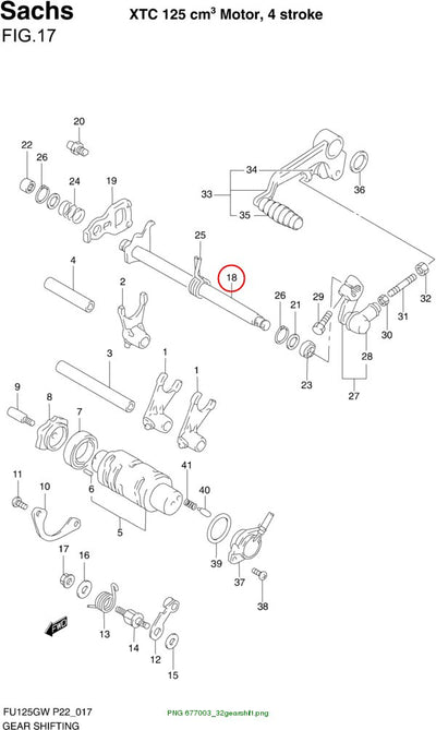 SHAFT COMP, GEAR SHIFT