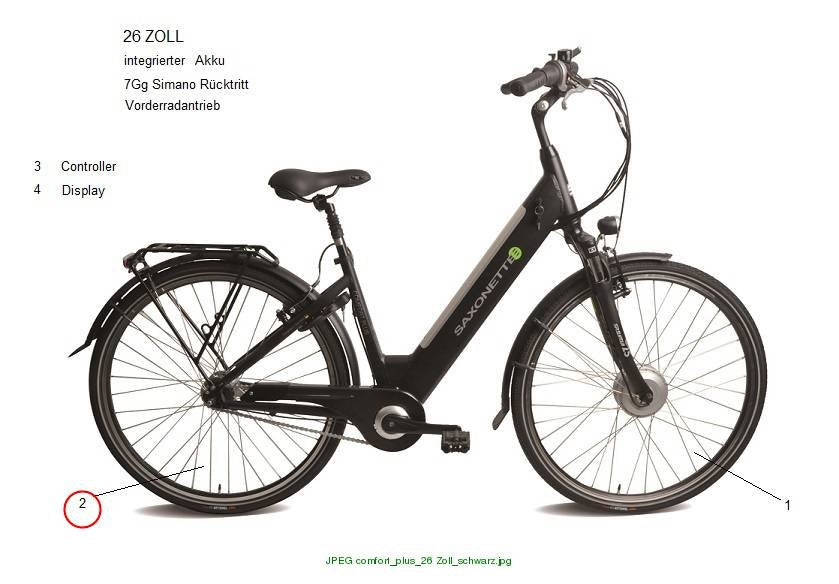 HR Comfort Plus mit Bereifung 26"