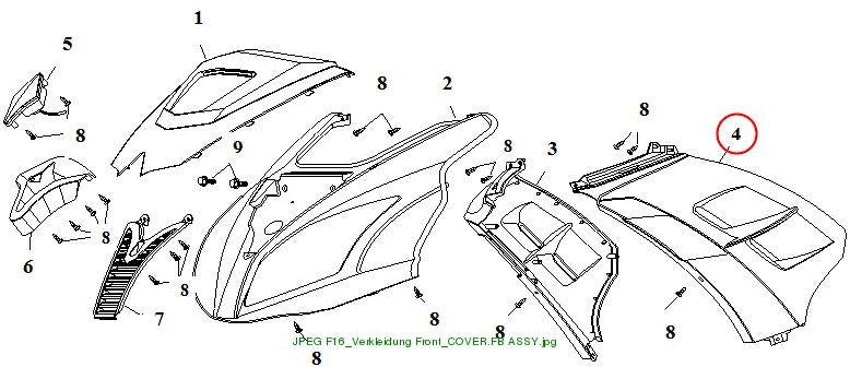 FRONT LEFT JOINT PANEL anthrazit