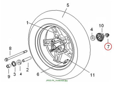 Flanschmuter M12x1,25