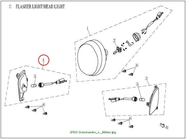 Front right turn signal