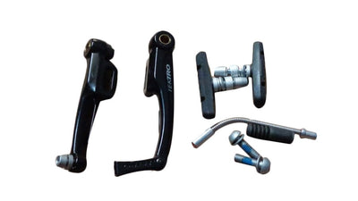 V-brake with flexible cable guide, silver