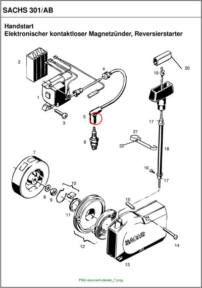 SPARK PLUG CONNECTOR f. SA nut