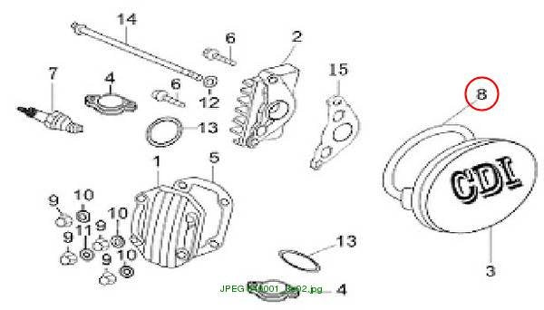 Left cover Gasket, Cylinder head