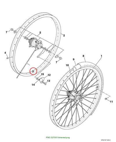 SPEICHE l=276mm