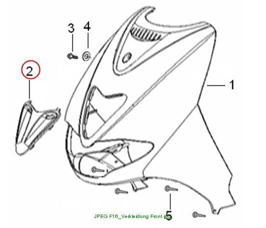 Cover for front fairing
