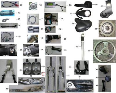 Elo Bike Schaltdrehgriff, graues Kabel