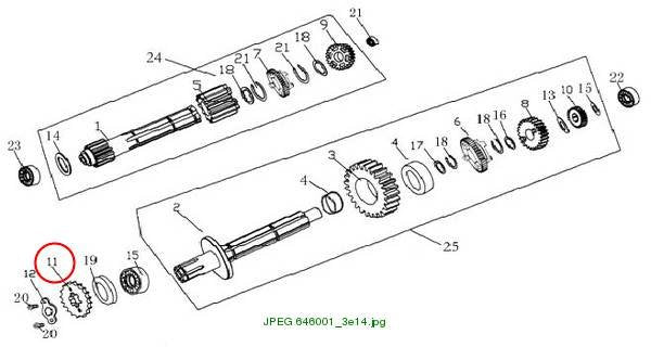 Output sprocket(16Z)