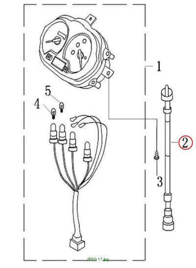SPEEDOMETER CABLE COMP.