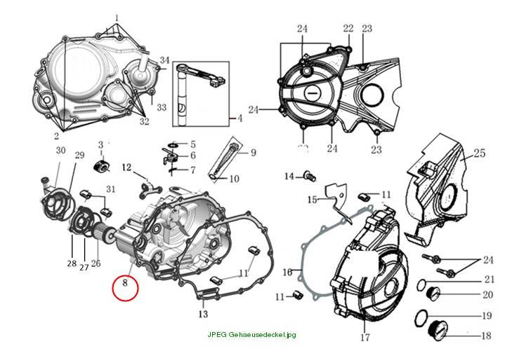 COVER COMP. RIGHT CRANKCASE
