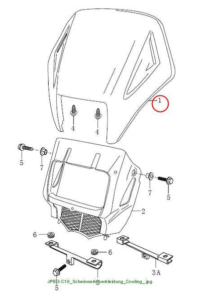 Cowling assy PP (for enduro)