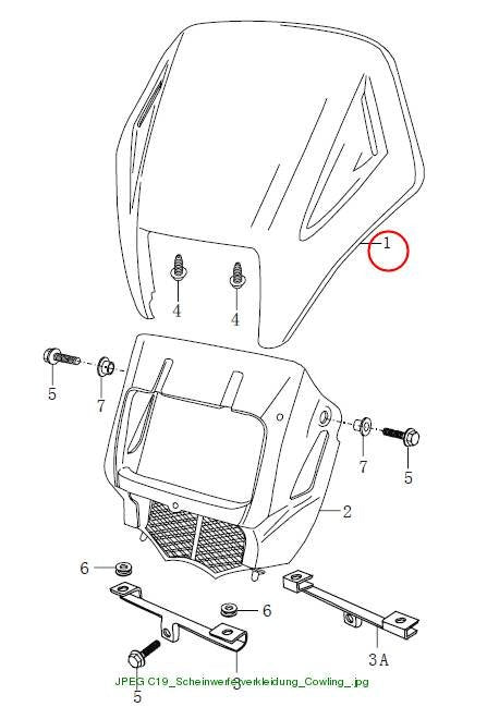Cowling assy PP (for enduro)